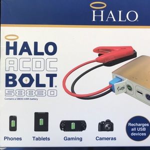 Halo ACDC Bolt 58830 mWh Portable Charger and Vehicle Jumpstart
